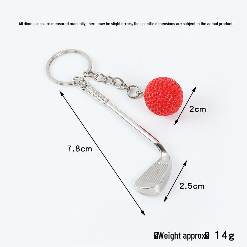 Creative Golf Ball Keychain Pendant: Simulated Golf Souvenir & Promotional Gift