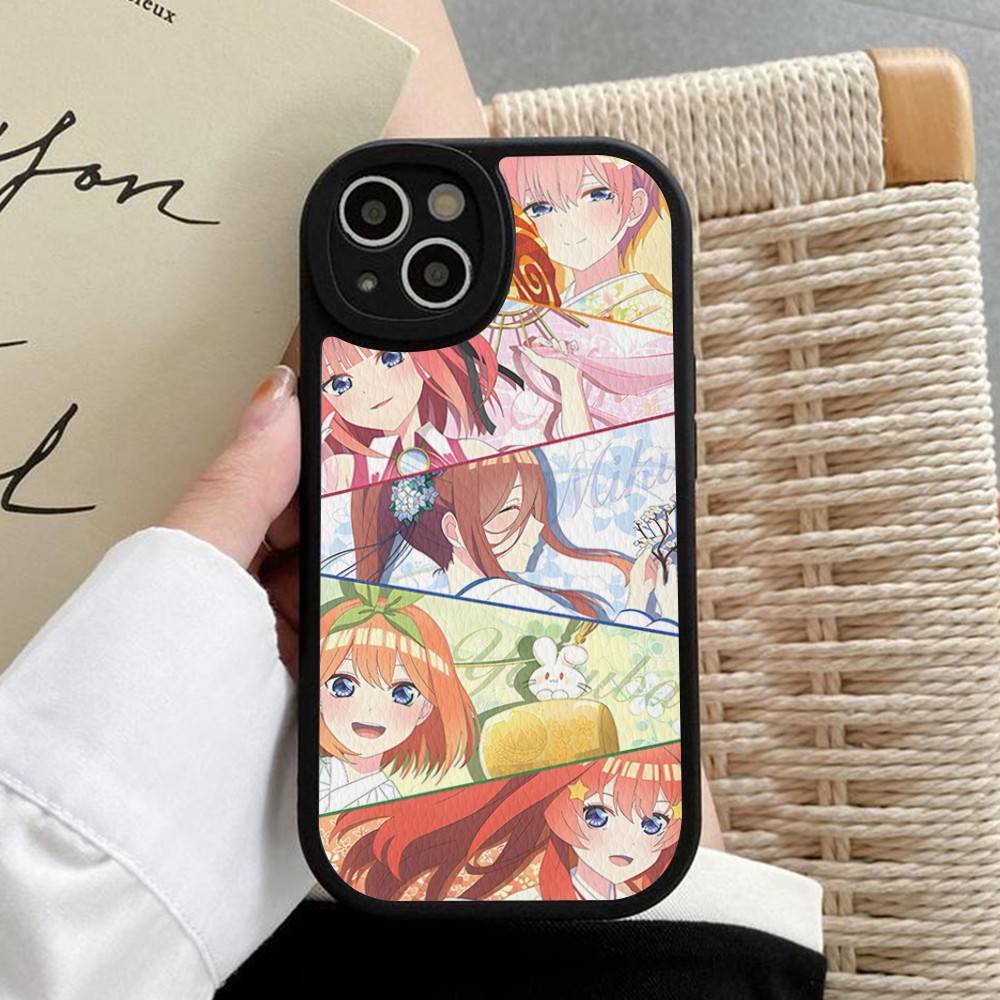 

Cartoon Q-Quintessential Q-Quintuplets Phone Case Hard Leather For IPhone 16 15 14 13 12 Mini 11 14 Pro Max Xs X Xr Plus Fundas iPhone 15 pro