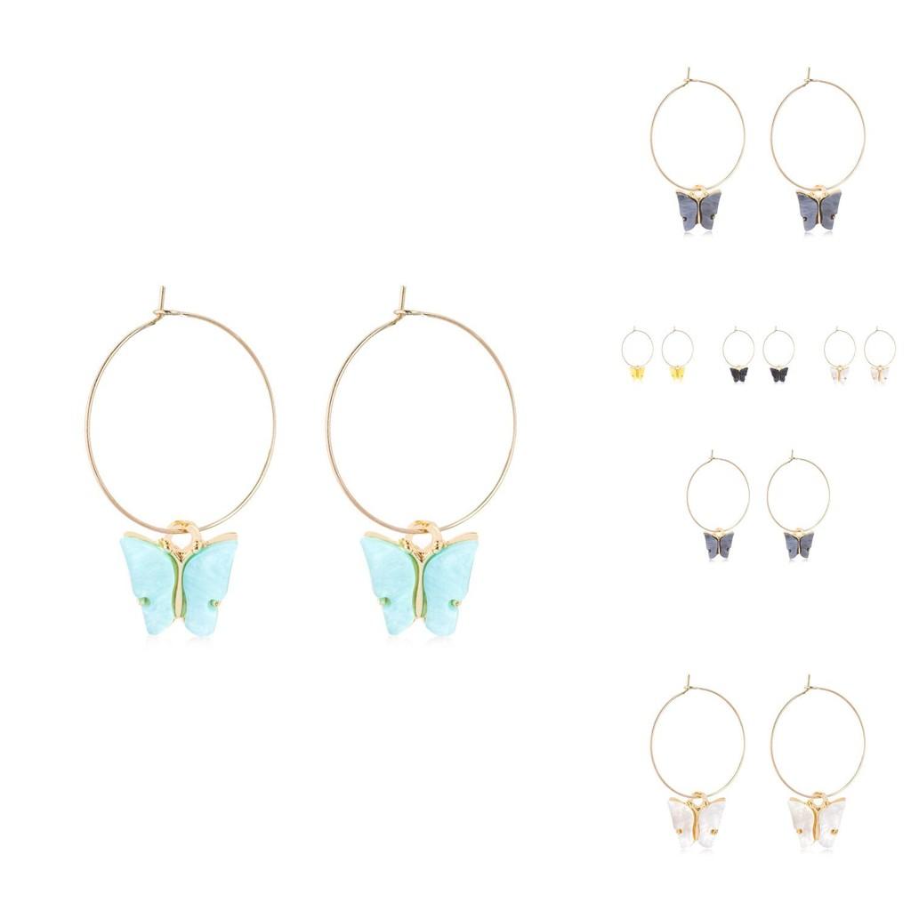 Unique Butterfly Earrings For Women Elegant Alloy Material With Electroplating
