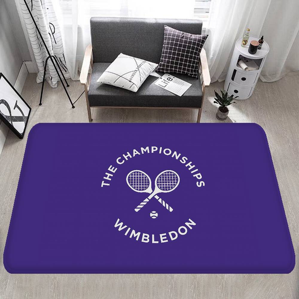 

W-Wimbledons Pattern Floor Carpet Anti-slip Absorb Water Long Strip Cushion Bedroon Mat Welcome Rug 40x60cm