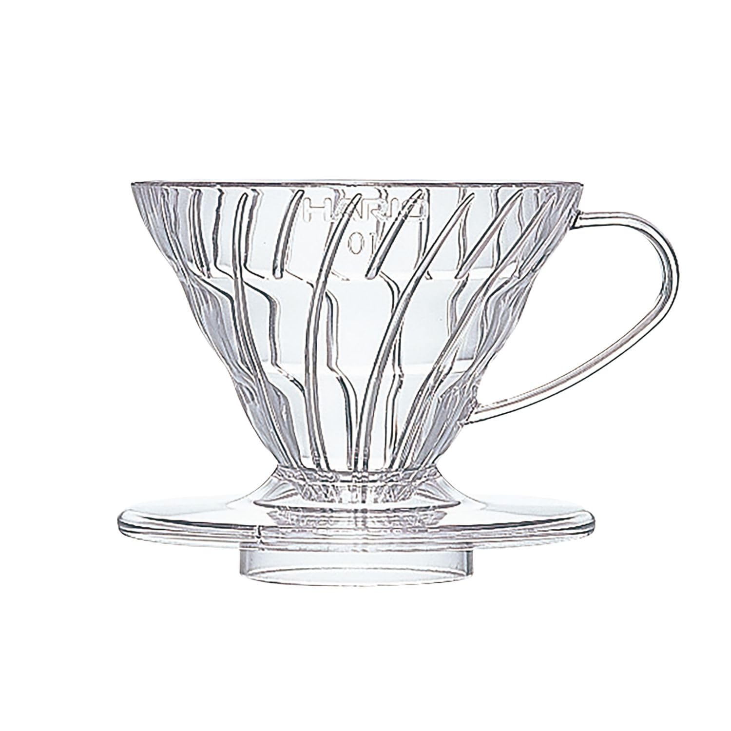 Прозрачная капельница HARIO V60 01, прозрачная для 1–2 чашек кофе, ручная капельница, сделано в Японии, VDR-01-T