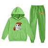 Kids Hoodie and Sweatpants Set Halloween Printed Outfit Lightweight Pullover Hooded Top and Elastic Waist Bottoms for Boys and Girls