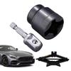 Universal Scissor Car Jack Adapter Rv Stabilizer Jack Socket Drill Adapter Labor-Saving And Quick Car Disassemble Tool