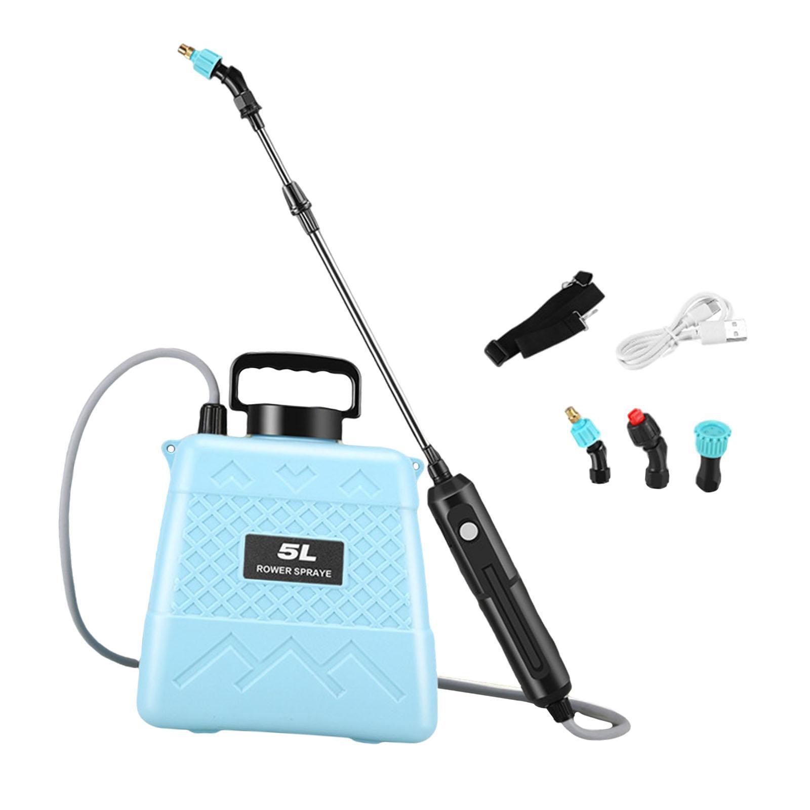Electric Sprayer Easy to Carry Multipurpose Cleaning Rechargeable with 3 Nozzles Garden Sprayer for Home Orchard Yard Outdoor