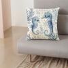 Pillow Case Decorative Summer Ocean Linen Cushion Cover For Living Room And Bedroom Decoration