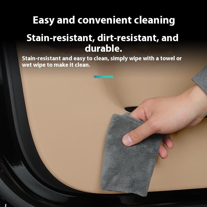 For BYD Formula Leopard 8 Door Anti-Kick Pad Scratch & Kick Resistant Leather Protective Sticker Interior Decoration Accessories