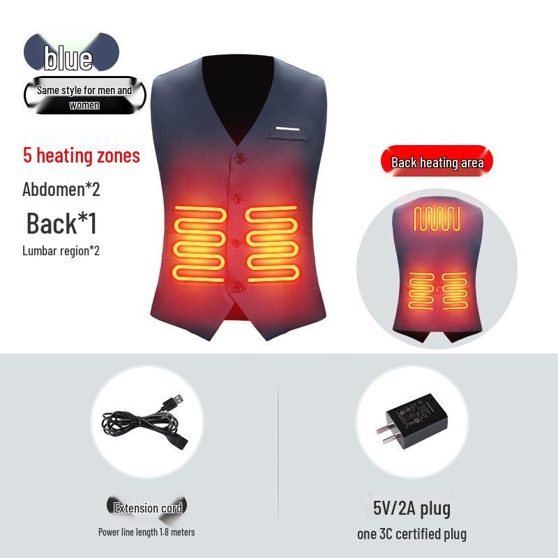 

Smart Heated Temperature Control Vest for Men and Women L Under 57.5 kg