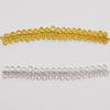 Gold Silver Tone Flat Weave Ribbon 42M Length 8mm Width Garment Accessory Lace  Dance Dress Trim