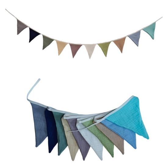 Vimpelbanner Vimpelflagg Barneromsgirland Stoff Babybanner Trekantvimpler Streamers