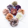 5/10pcs  Artificial Flowers Silk Roses Head Hot Sales Festival Home Room Wedding Decoration Garden Arch Wreath Wall Diy Gift Box