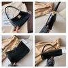 Solid Color PU Leather Shoulder Bags for Women 2022 Lock Handbags Small Travel Hand Bag Ladies Fashion Tote Bags MIT