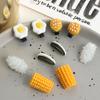 Girl Hair Pin Realistic Breakfast Chuck Design Side Bang Hair Clip Stable Grip No Damage Small Hairpin Daily Travel Hair Accessories