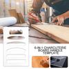 Woodworking Router Template 6-in-1 Acrylic Grab Handle Router Template 19.5x30cm/7.68x11.81 Inches Valet Tray Router Templates