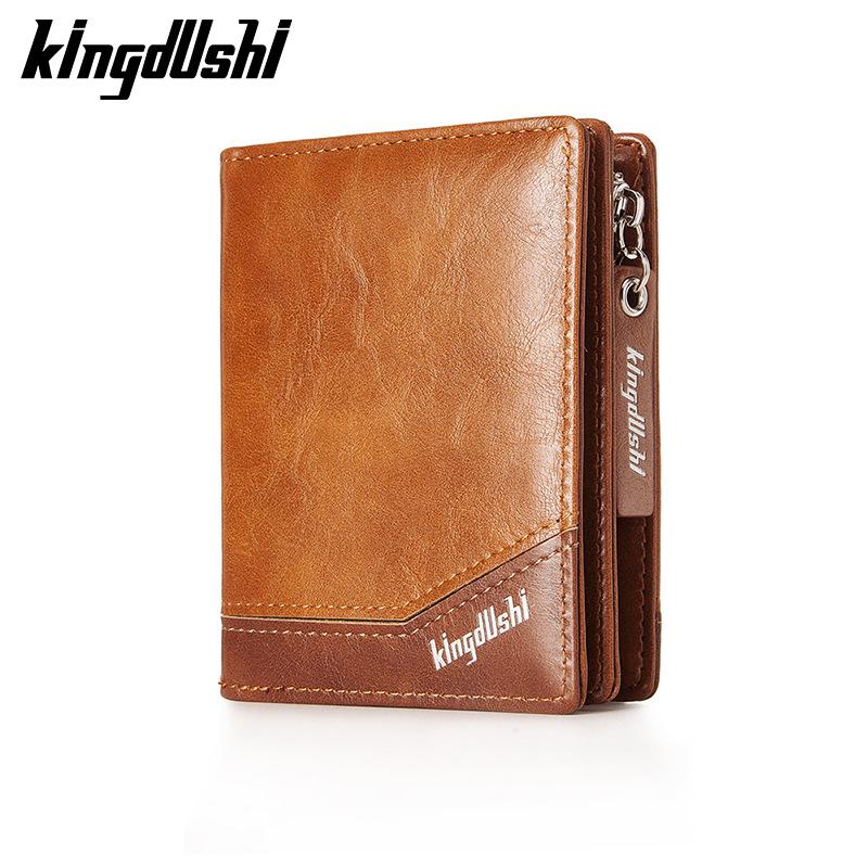 

Мужская сумка-кошелек из искусственной кожи на молнии с цепочкой: Кошелек для карт и монет светло-коричневого