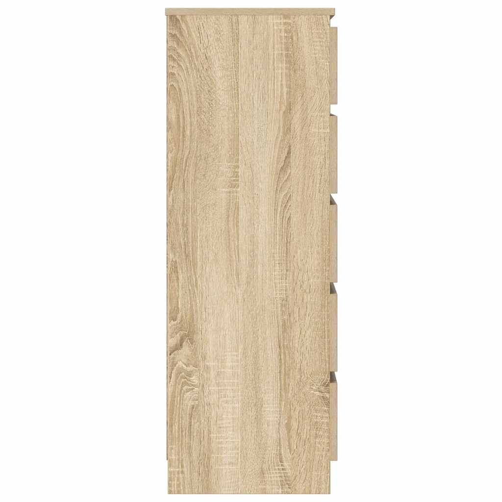 vidaXL Drawer Cabinet Sonoma Oak 60x36x103 Cm Wood-based Panel