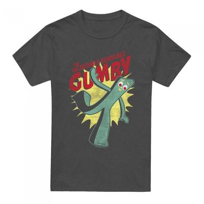 Gumby Unisex Adult The Incredible Bendable Heather T-Shirt