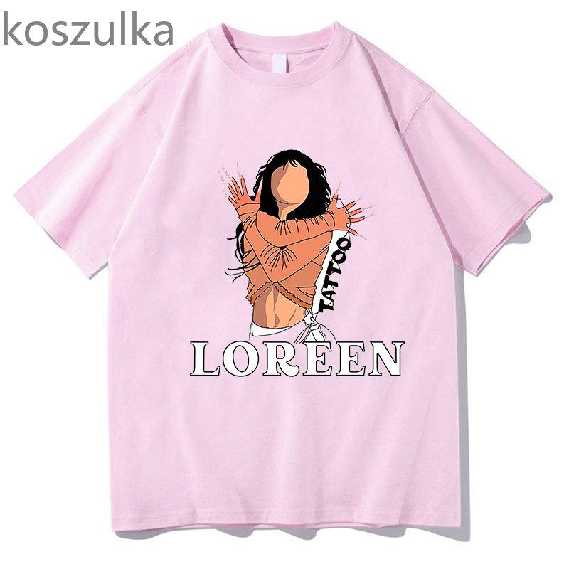 Unisex Eurovision Song Loreen tattoo Cotton Tshirt Graphic T Shirts Unisex Clothing Short Sleeve Printed T-shirt Casual T-shirt Unisex's Tops