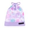 COLORFUL CANDY STYLE Drawstring Lunch No Gusset Name Unicorn Fantasy Set of Cute for Elementary Lunch NL900602 Bags, Medium, (with Tag),