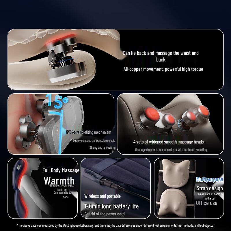 Westinghouse BX3 Multi-functional Lumbar & Back Massager CN Plug (adapter Included)