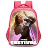 FORTNITE Cartoon Student Mochila Backpack, Dual Zipper Pockets, Lightweight Durable 16 Inch Kids Bag, for Boys & Girls Ages 6-12