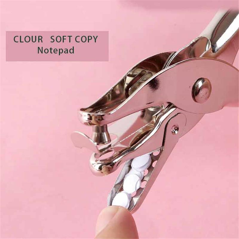 Metall Einlochstanzer Schwerlast Manueller Papierlocher für Binderblätter Schul- & Bürobedarf Handheld Locher