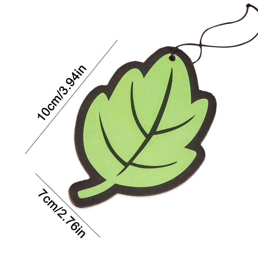 10 STÜCKE Auto Lufterfrischer Natürlich Duftend Jasmin Papier Auto Hängend Vanille Parfüm Duft Blattform Autozubehör Innen