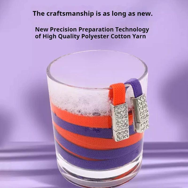 Diamond Elastic Laces Sneakers Magnetic Shoelaces Without Ties Tennis Women No Tie Shoe Laces Flat Wide Shoelace Shoe Accessorie