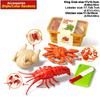 Kids Kitchen Toy Set Simulated Lobster Crab Fish Chicken Fun Cutting Food Big Size DIY Assembly Model for Kids Early Education