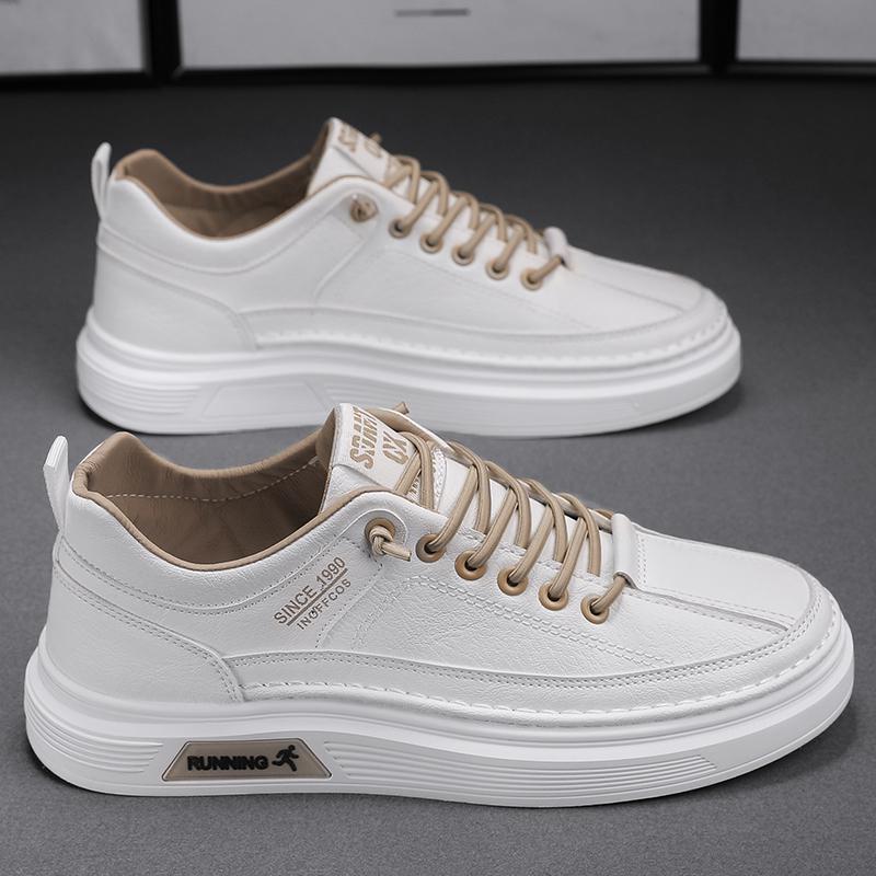 Spring 22 new low-top flat baseplate shoes student casual leather sports little white tide shoes