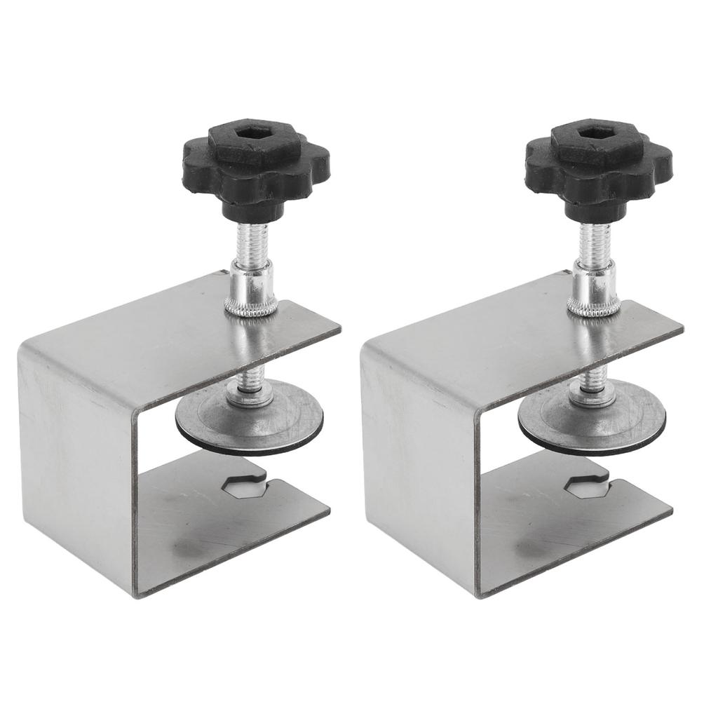 2pcs Drawer Front Installation Fixing Clamp Professional Easy Adjustment Drawer Front Mounting Clips for Woodworking