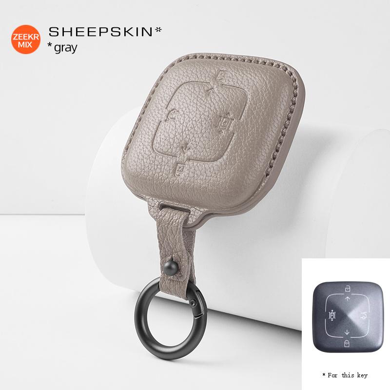 For ZEEKR 7X MIX 001 001FR 007 X 009 Zinc Alloy Car Key Case Remote Protection Cover Shell Keychain Ring Holder Fob Accessories