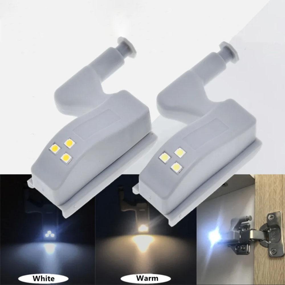 2Pcs Closet Kitchen Cupboard Induction Lights Universal LED Inner Hinge Lamp Lighting for Bedroom Wardrobe Closet Under Cabinet Light