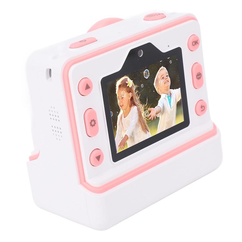 48MP   Fotocamera di Stampa con 3 Rotoli di Carta Termica Fotocamera Doppia Anteriore Posteriore Schermo HD Stampa Termica Foto in Bianco e Nero per Bambine Bambini
