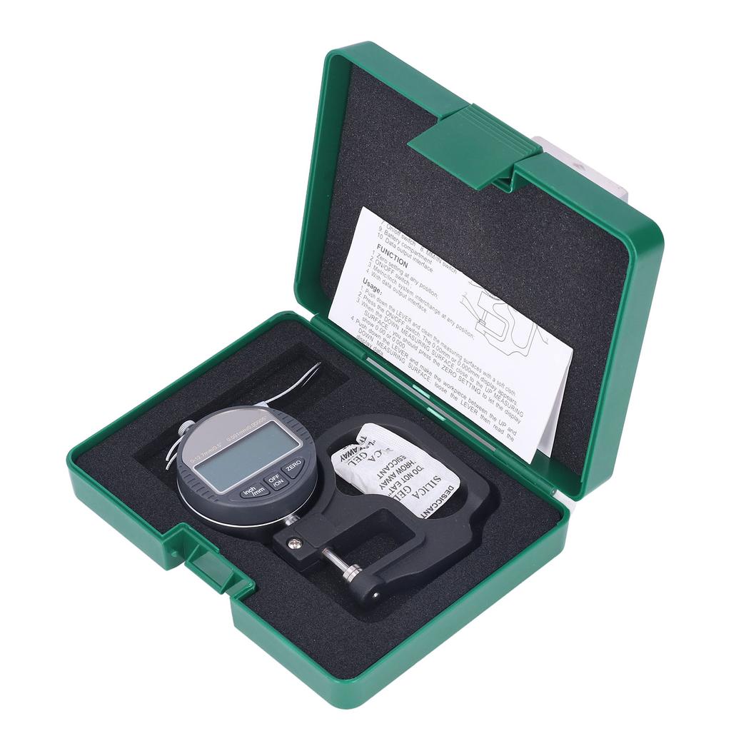 Thickness Gauge LCD Digital Display Micrometer Meter Accurate Measuring Tool for Paper Film 0?12.7mm
