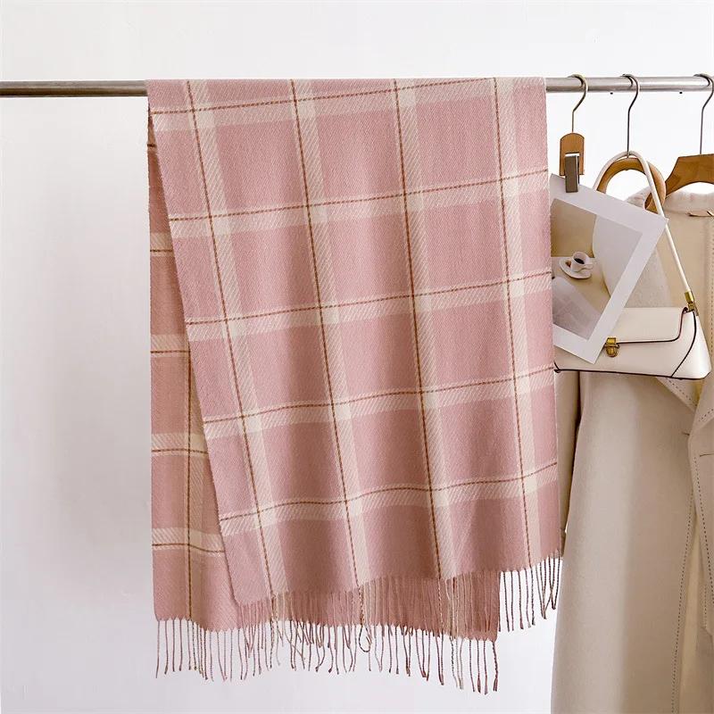 Cashmere Imitation Fashion Hijabs Scarves Men Women Autumn Winter Warm Tassels Long Scarf Shawls Unisex Luxury Neckerchief