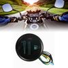Motorcycle Fuel Gauge 12V Tank Oil Level Meter with LCD Display 52mm Shell Diameter for Car