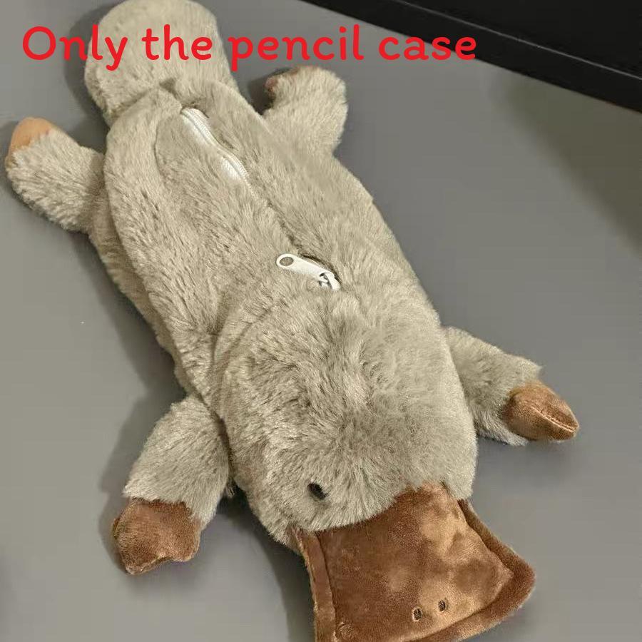 Plush Platypus Pen Bag With Soft Fabric For Kids And Teens Storage Organizer