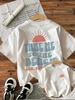 Fashion 100% Polyester Women's "Take Me To The Beach" Graphic Print Short Sleeve Crew Neck T-Shirt Sun Beach Design Clothes