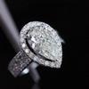 Fashion and Elegance Women Wedding Rings Full Brilliant AAA CZ Gorgeous Accessories for Engagement Luxury Design Jewelry