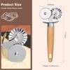 Pasta Cutter Wheel - Fluted Pastry Cutter Double Wheel Ravioli Cutter