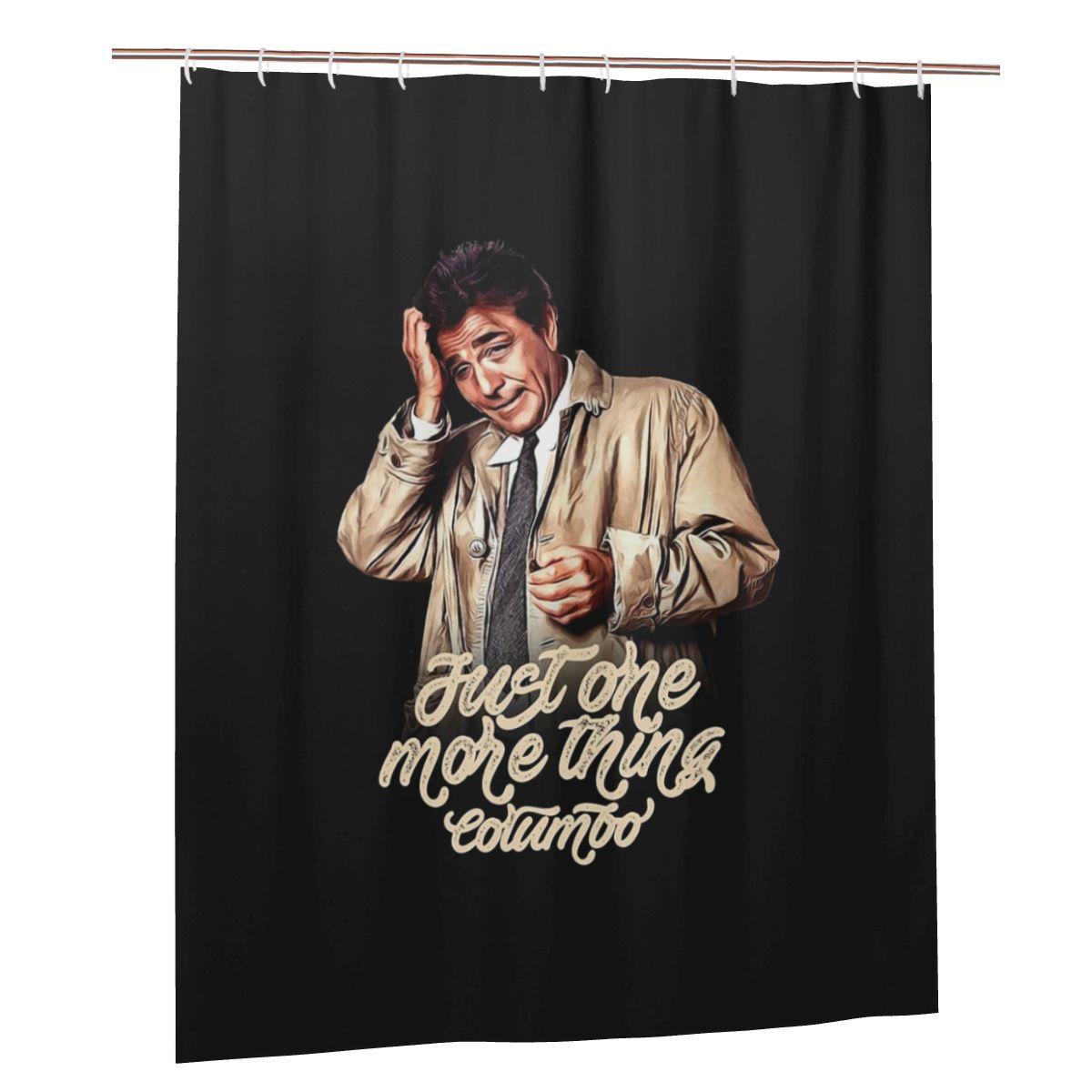 

Columbo - Peter Falk Shower Curtain Bathroom Polyester Waterproof Bath Curtains With Hooks W60H190(CM)-1 Pcs