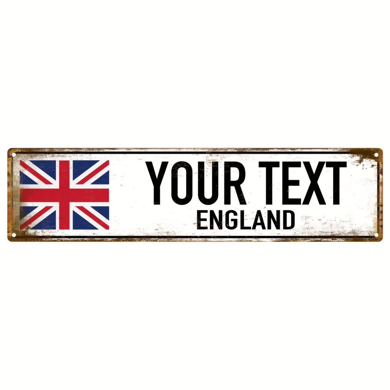 

Custom Vintage Metal Sign, Personalized Tin Sign for Home Wall Decor чорний