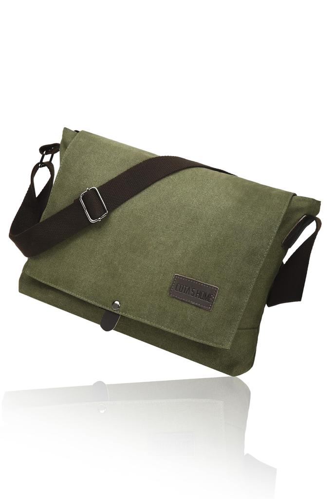 Home Growing Canvas Messenger Shoulder Bag with YKK A4 Large Canvas Shoulder Crossbody New for Ease of Use Cota's Men's Zipper, Capacity, Capacity,