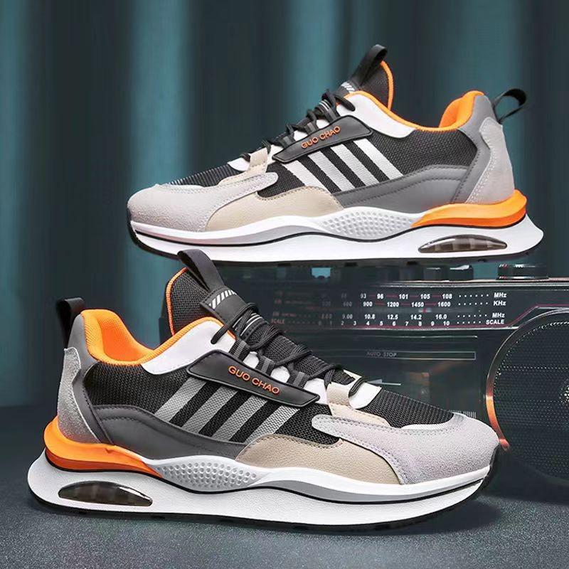 Fashion Men's Sport Shoes Mesh Breathable Casual Shoes Fashion Sneakers Air Cushioning Athletic Running Shoe Men's Tennis Training Shoes
