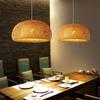 JOYINLED Hand Knitted Chinese Style Weaving Hanging Lamps 30/38/45cm Bamboo Pendant Lamp Restaurant Home Decor Lighting Fixtures
