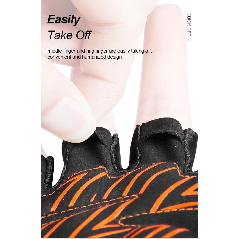 INBIKE Halbfinger Fahrradhandschuhe Sommer Antibakteriell Schweißabsorbierend Mountainbike Atmungsaktiv Stoßdämpfend Fahrradzubehör