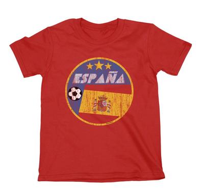 ESPANA SPAIN 2024 Design T-Shirt Boys Girls  FOOTBALL Kids World Cup