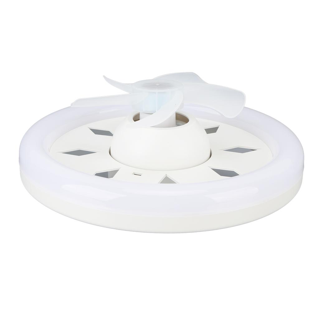 11.8in 60W Ceiling Fan with Light E27 LED Dimmable Ceiling Fans with Remote Control 3 Speeds 5