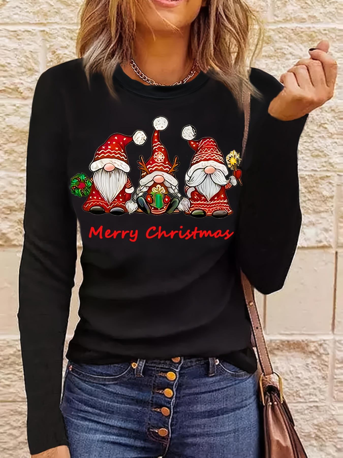 

Женская мода с буквенным принтом, футболки, базовый O-образный вырез, длинный рукав, симпатичная шикарная женская футболка XL