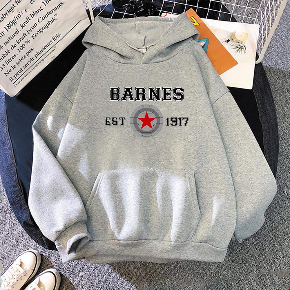 Hoodies Sweatshirts Vintage Winter Barnes 1917 Letter Print Hoody Women Kawaii Clothes Hip Hop Casual Unisex Streetwear Itself Tops